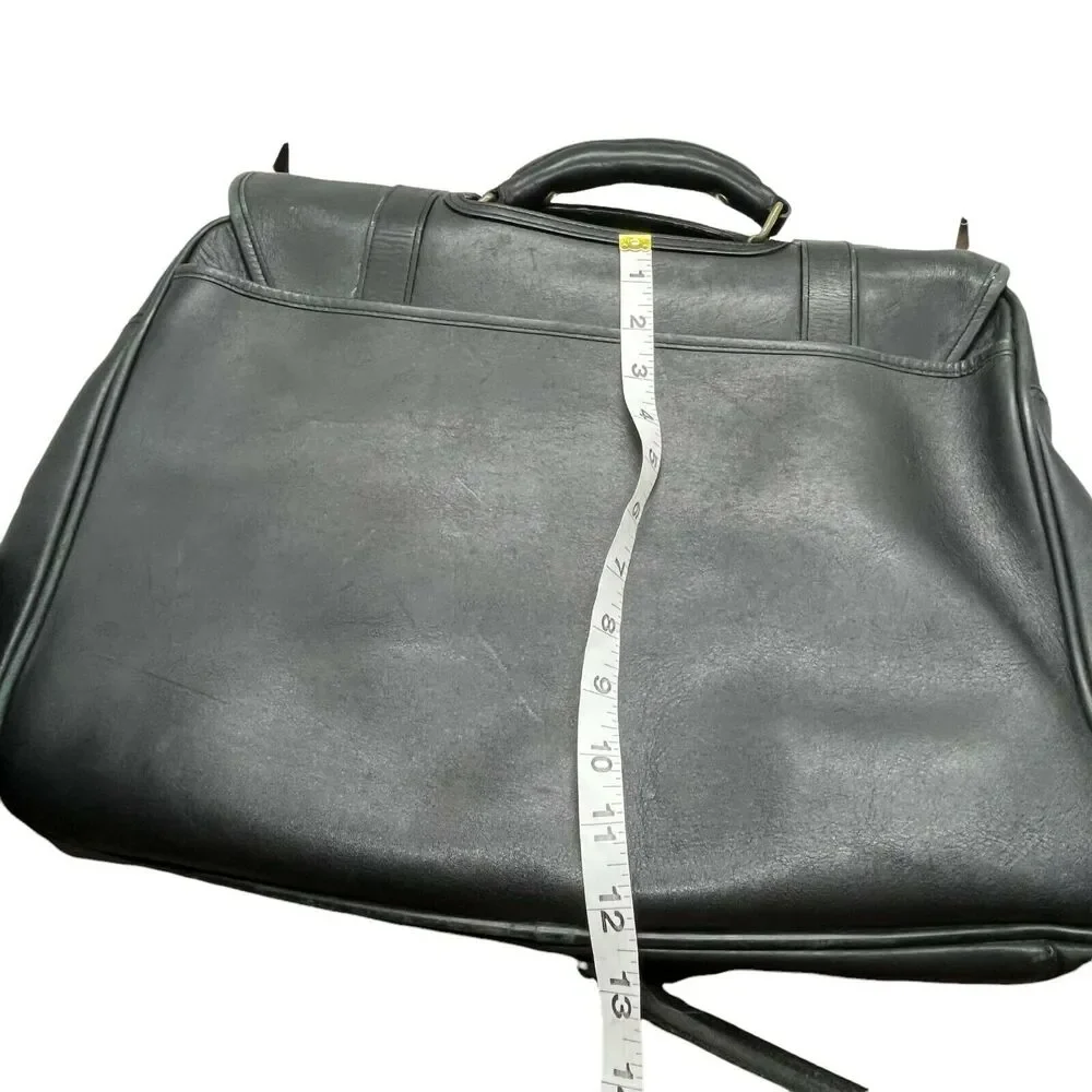 Messenger Bag Vintage Eddie Bauer Unisex Black Distressed Adjustable Strap